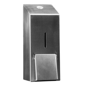 Dozownik mydła w pianie na jednorazowe wkłady z pompką spieniającą MERIDA INOX DESIGN MAXI - TEXTURE