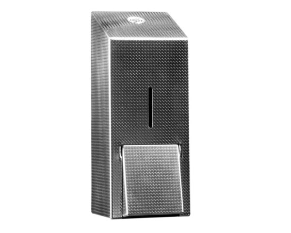 Dozownik mydła w pianie na jednorazowe wkłady z pompką spieniającą MERIDA INOX DESIGN MAXI - TEXTURE Dozownik mydła w pianie na jednorazowe wkłady z pompką spieniającą MERIDA INOX DESIGN MAXI - TEXTURE