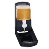 Bezdotykowy automatyczny dozownik płynu dezynfekcyjnego w sprayu MERIDA ONE na jednorazowe wkłady 1000 ml, tworzywo ABS, czarny