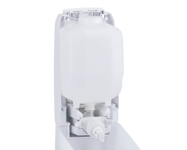 Dozownik mydła w płynie MERIDA HARMONY, pojemność zbiornika 1200 ml, tworzywo, biały transparentny Dozownik mydła w płynie MERIDA HARMONY, pojemność zbiornika 1200 ml, tworzywo, biały transparentny