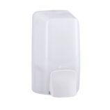 Dozownik mydła w płynie MERIDA HARMONY MINI, pojemność zbiornika 500 ml, tworzywo, biały transparentny