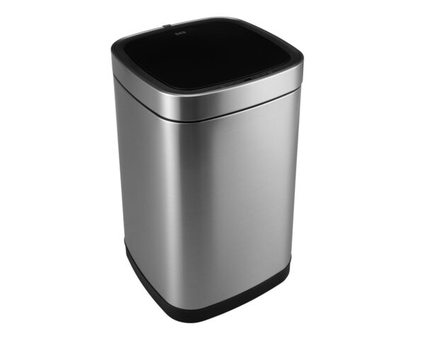 Kosz automatyczny SENSOR - EKO SMART X, bezdotykowy, kwadratowy, szeroki, ładowany przez USB bateria LI-ION, stal matowa z powłoką AFP, 30l Kosz automatyczny SENSOR - EKO SMART X, bezdotykowy, kwadratowy, szeroki, ładowany przez USB bateria LI-ION, stal matowa z powłoką AFP, 30l