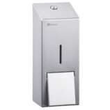 Dozownik mydła w pianie MERIDA STELLA MAXI, na jednorazowe wkłady 700 g z pompką spieniającą, stal matowa