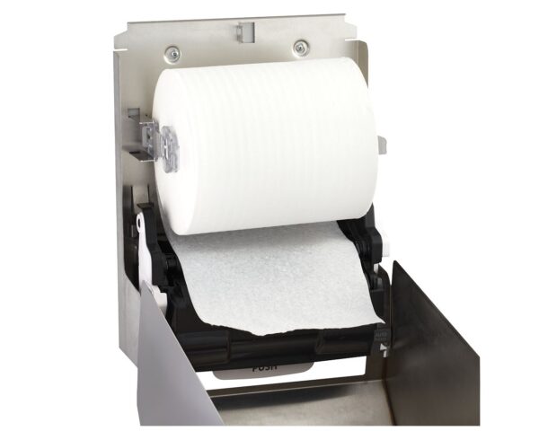 Automatyczny bezdotykowy podajnik ręczników papierowych w rolach MERIDA STELLA Anti-FingerPrint AUTOMATIC MAXI, stal matowa z powłoką AFP Automatyczny bezdotykowy podajnik ręczników papierowych w rolach MERIDA STELLA Anti-FingerPrint AUTOMATIC MAXI, stal matowa z powłoką AFP