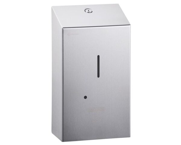 Bezdotykowy automatyczny dozownik mydła w płynie MERIDA STELLA AUTOMATIC, pojemność zbiornika 1000 ml, stal matowa Bezdotykowy automatyczny dozownik mydła w płynie MERIDA STELLA AUTOMATIC, pojemność zbiornika 1000 ml, stal matowa