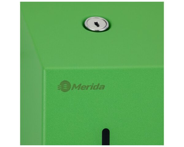 Dozownik mydła w płynie MERIDA STELLA GREEN LINE MINI, pojemność zbiornika 400 ml, zielony Dozownik mydła w płynie MERIDA STELLA GREEN LINE MINI, pojemność zbiornika 400 ml, zielony