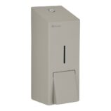 Dozownik mydła w płynie MERIDA STELLA STONE GREY LINE MAXI, pojemność zbiornika 800 ml, szary kamienny