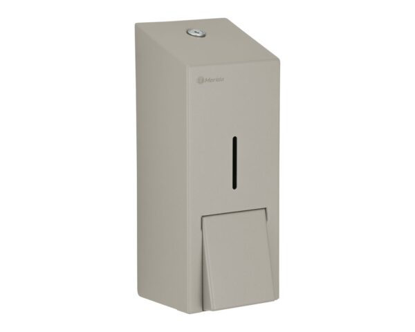 Dozownik płynu dezynfekcyjnego w sprayu MERIDA STELLA STONE GREY LINE, pojemność wkładów 1000 ml, szary kamienny Dozownik płynu dezynfekcyjnego w sprayu MERIDA STELLA STONE GREY LINE, pojemność wkładów 1000 ml, szary kamienny