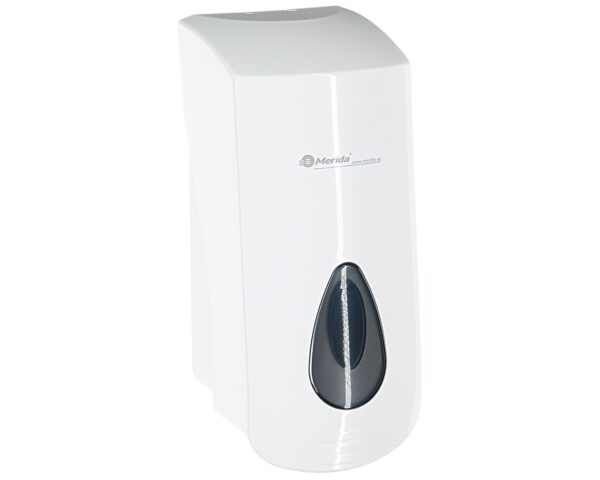 Dozownik pasty do mycia rąk MERIDA TOP MEGA, pojemność zbiornika 2000 ml, tworzywo ABS, biały, okienko szare