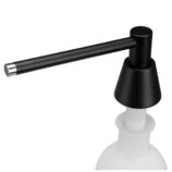 Dozownik mydła w płynie blatowy STOŻEK, pojemność zbiornika 1000 ml, czarny