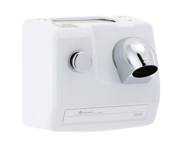 Suszarka do włosów MERIDA BASENOWA, obudowa żeliwna, emaliowana, biała