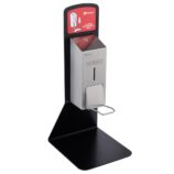 Stojak do dezynfekcji rąk blatowy z dozownikiem z przyciskiem łokciowym MERIDA STELLA