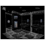 Pojemnik na papier toaletowy w listkach MERIDA UNIQUE GLAMOUR BLACK LINE