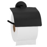 Uchwyt na papier toaletowy MERIDA STELLA BLACK LINE, czarny