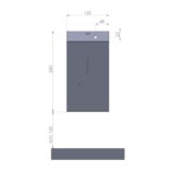 Bezdotykowy automatyczny dozownik mydła w pianie MERIDA STELLA AUTOMATIC na jednorazowe wkłady 1000 g, stal polerowana