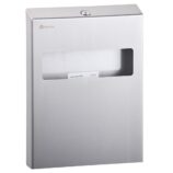 Pojemnik na podkładki na deskę sedesową MERIDA STELLA Anti-FingerPrint stal matowa z powłoką AFP