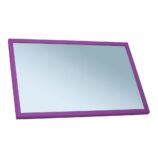Lustro w ramie metalowej - fioletowej MERIDA STELLA VIOLET LINE, 40 x 60 cm