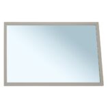 Lustro w ramie metalowej - szarej kamiennej MERIDA STELLA STONE GREY LINE, 40 x 60 cm