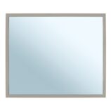 Lustro w ramie metalowej - szarej kamiennej MERIDA STELLA STONE GREY LINE, 50 x 60 cm