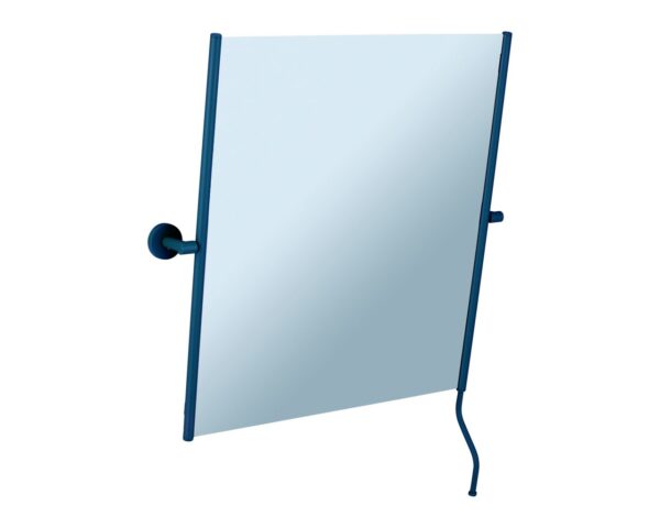 Lustro uchylne w oprawie niebieskiej matowej z uchwytem ułatwiającym regulację kąta nachylenia MERIDA STELLA BLUE LINE, 50 x 60 cm Lustro uchylne w oprawie niebieskiej matowej z uchwytem ułatwiającym regulację kąta nachylenia MERIDA STELLA BLUE LINE, 50 x 60 cm