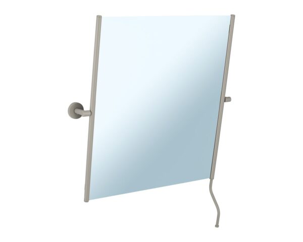 Lustro uchylne w oprawie szarej kamiennej matowej z uchwytem ułatwiającym regulację kąta nachylenia MERIDA STELLA STONE GREY LINE, 50 x 60 cm Lustro uchylne w oprawie szarej kamiennej matowej z uchwytem ułatwiającym regulację kąta nachylenia MERIDA STELLA STONE GREY LINE, 50 x 60 cm