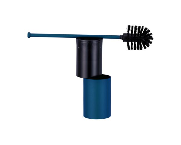 Szczotka do WC z uchwytem mocowanym do ściany, tuba krótka, MERIDA STELLA BLUE LINE, niebieska Szczotka do WC z uchwytem mocowanym do ściany, tuba krótka, MERIDA STELLA BLUE LINE, niebieska