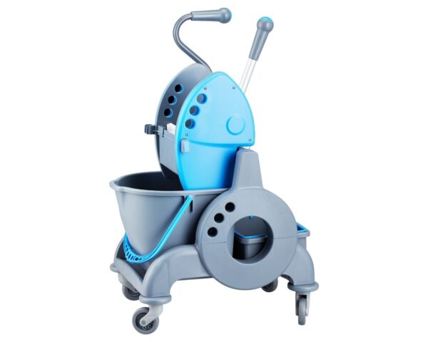 Wózek jednowiadrowy 15 l, z kuwetą 8 l, z prostą rączką, niebieski Wózek jednowiadrowy 15 l, z kuwetą 8 l, z prostą rączką, niebieski