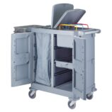 Wózek sprzątający MERIDA OPERA, kuwetowy, szary