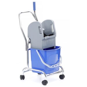 Wózek do sprzątania jednowiadrowy, wiadro 17 l, prasa do mopów