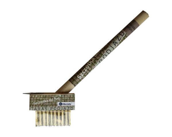 Szczotka do fug z metalowym włosiem i rączką, TARAS, PODJAZD, do użytku na zewnątrz Szczotka do fug z metalowym włosiem i rączką, TARAS, PODJAZD, do użytku na zewnątrz