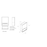 Wnękowy pojemnik na ręczniki papierowe MERIDA DRAGON, stal matowa