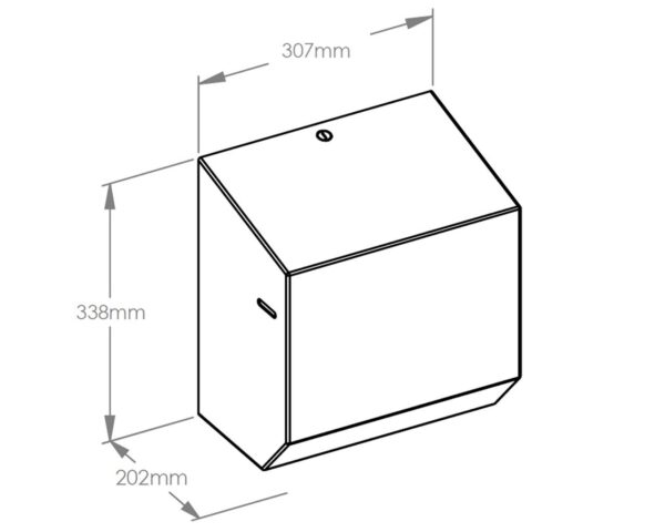 Mechaniczny podajnik ręczników papierowych w rolach MERIDA INOX DESIGN MAXI - ICICLE Mechaniczny podajnik ręczników papierowych w rolach MERIDA INOX DESIGN MAXI - ICICLE