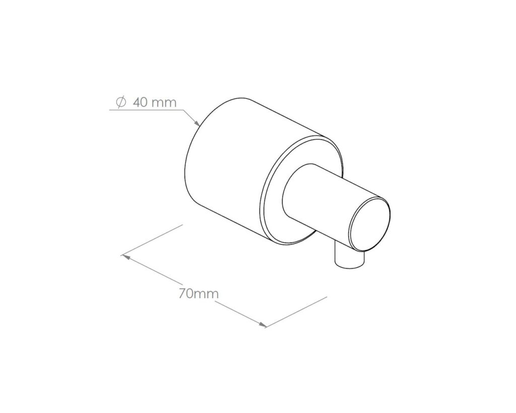 Dozownik mydła w płynie ścienny WALEC, wersja matowa
