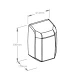 Suszarka do rąk MERIDA MACHFLOW, stal matowa