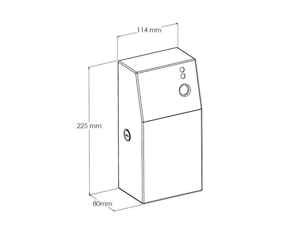 Obudowa odświeżaczy powietrza MERIDA STELLA, stal polerowana