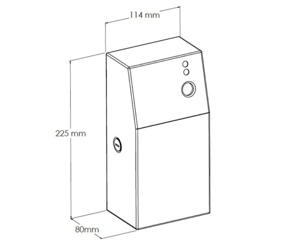 Obudowa odświeżaczy powietrza MERIDA STELLA Anti-FingerPrint, stal matowa z powłoką AFP Obudowa odświeżaczy powietrza MERIDA STELLA Anti-FingerPrint, stal matowa z powłoką AFP