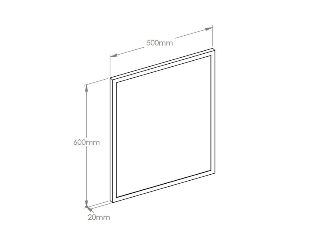 Lustro w ramie metalowej - fioletowej MERIDA STELLA VIOLET LINE, 50 x 60 cm