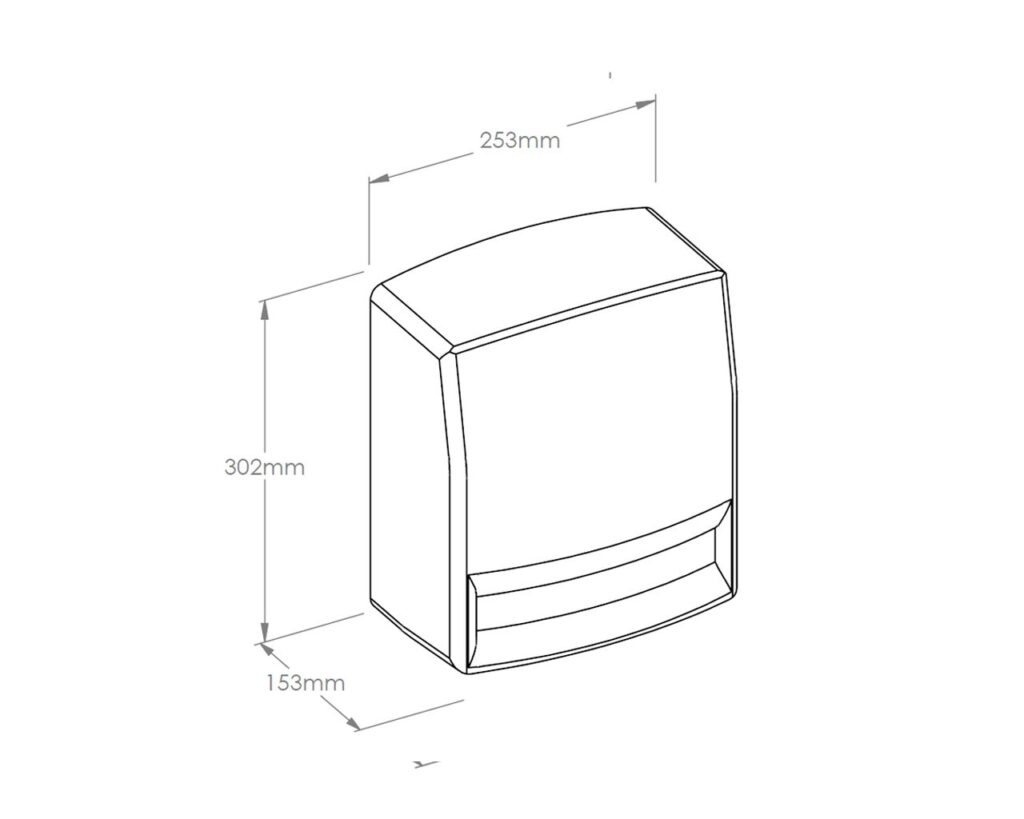 Suszarka do rąk MERIDA JUNIOR PLUS, tworzywo ABS, biała