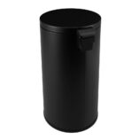 Kosz pedałowy SILENT SERENE, pojemność 30 l, metalowy, czarny matowy