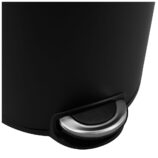 Kosz pedałowy SILENT SERENE, pojemność 12 l, metalowy, czarny matowy