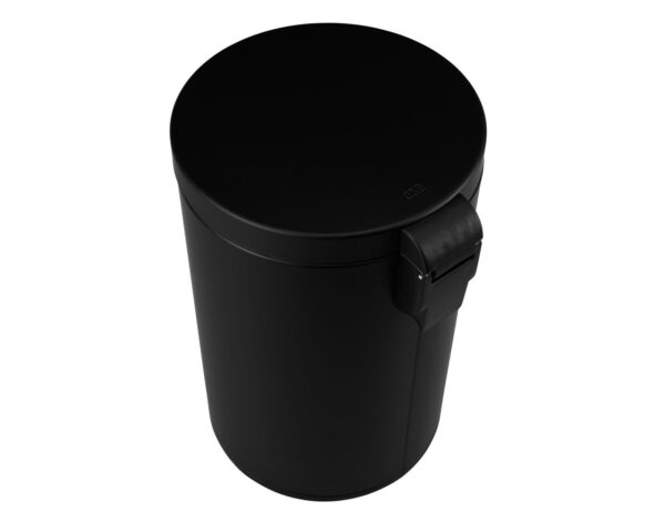 Kosz pedałowy SILENT SERENE, pojemność 12 l, metalowy, czarny matowy Kosz pedałowy SILENT SERENE, pojemność 12 l, metalowy, czarny matowy