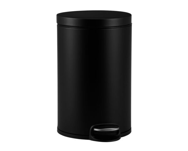 Kosz pedałowy SILENT SERENE, pojemność 20 l, metalowy, czarny matowy Kosz pedałowy SILENT SERENE, pojemność 20 l, metalowy, czarny matowy