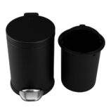 Kosz pedałowy TOP SILENT LUNA, pojemność 5 l, metalowy, czarny matowy