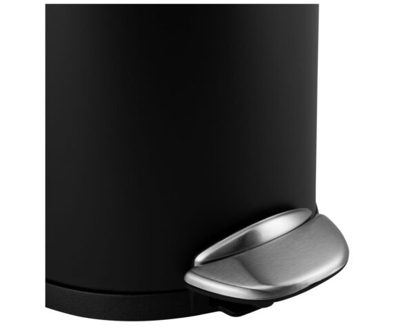 Kosz pedałowy TOP SILENT LUNA, pojemność 3 l, metalowy, czarny matowy Kosz pedałowy TOP SILENT LUNA, pojemność 3 l, metalowy, czarny matowy