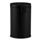 Kosz pedałowy TOP SILENT LUNA, pojemność 8 l, metalowy, czarny matowy