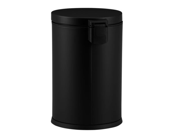 Kosz pedałowy TOP SILENT LUNA, pojemność 8 l, metalowy, czarny matowy Kosz pedałowy TOP SILENT LUNA, pojemność 8 l, metalowy, czarny matowy