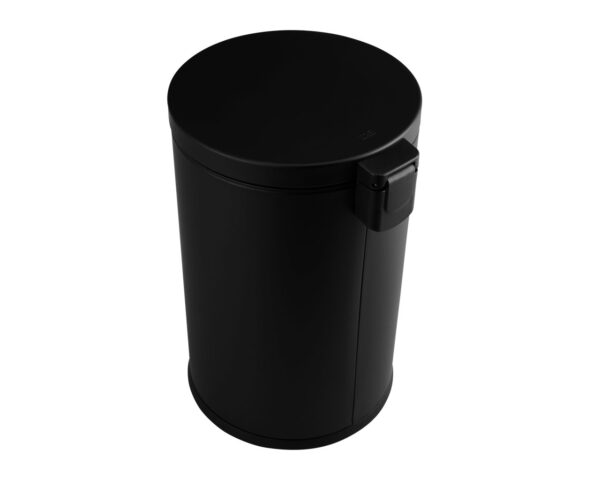 Kosz pedałowy TOP SILENT LUNA, pojemność 12 l, metalowy, czarny matowy Kosz pedałowy TOP SILENT LUNA, pojemność 12 l, metalowy, czarny matowy