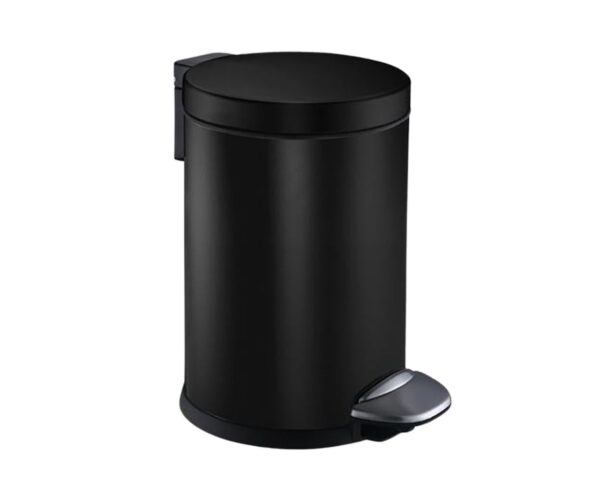 Kosz pedałowy TOP SILENT LUNA, pojemność 20 l, metalowy, czarny matowy Kosz pedałowy TOP SILENT LUNA, pojemność 20 l, metalowy, czarny matowy