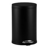 Kosz pedałowy TOP SILENT LUNA, pojemność 20 l, metalowy, czarny matowy