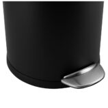Kosz pedałowy TOP SILENT LUNA, pojemność 20 l, metalowy, czarny matowy